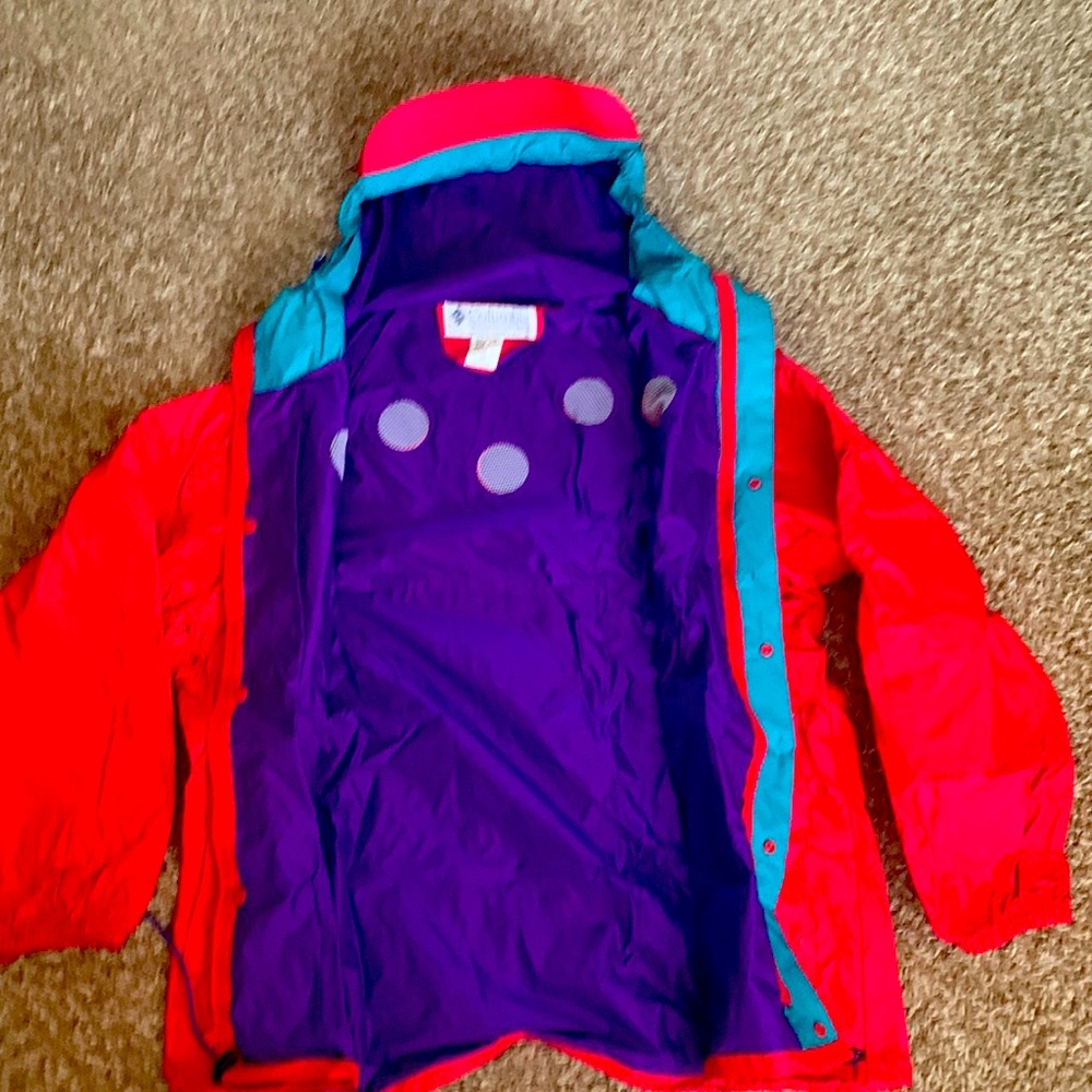 Columbia Sportswear Rain Jacket Men’s Large, Red